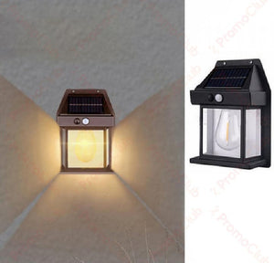 LED Solar Wall Lamp  Waterproof, Up And Down Luminous Lighting Garden Decoration