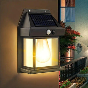 LED Solar Wall Lamp  Waterproof, Up And Down Luminous Lighting Garden Decoration