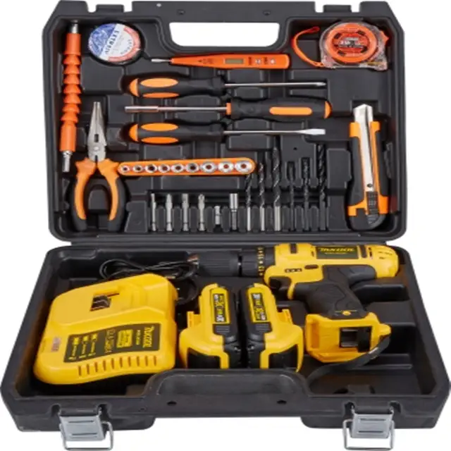 Dewalt Brand 24 Volts Cordless Hammer Drill Tool Set