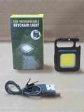 COB Rechargeable Keychain Pocket Flashlight