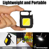 COB Rechargeable Keychain Pocket Flashlight