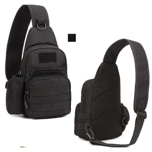 Tactical Outdoor Chest/Shoulder Bag With Water Bottle Holder