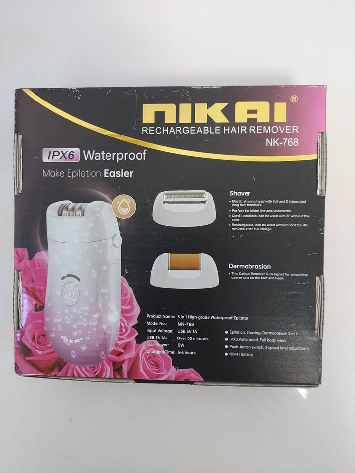 3 in 1 high-grade waterproof Epilator NK-768