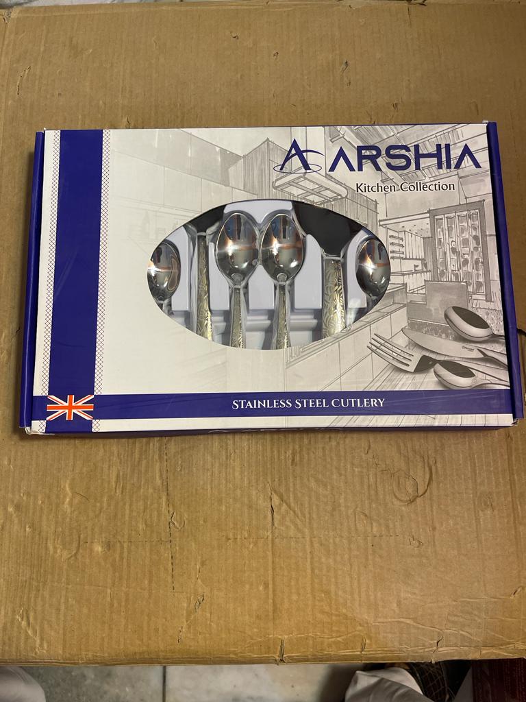 Arshia 52 Pc Stainless Steel Cutlery Set (Silver)