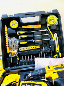 Dewalt Brand 24 Volts Cordless Hammer Drill Tool Set