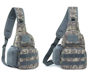 Tactical Outdoor Chest/Shoulder Bag With Water Bottle Holder