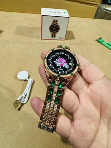 Imported Ladies Smart Watch with 2 Strips