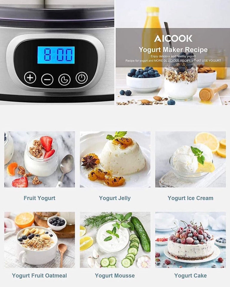 AICOOK Automatic Digital Yogurt Maker