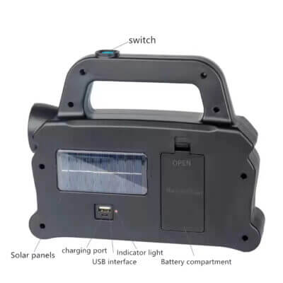 HurryBolt Double Solar Work Light  HB-6168