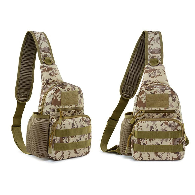 Tactical Outdoor Chest/Shoulder Bag With Water Bottle Holder